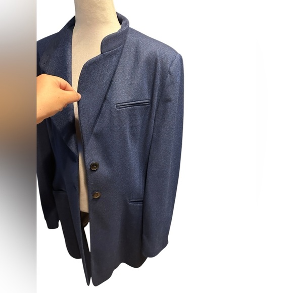 Gianfranco Ebeyer Elegant Blue Blazer and Skirt Set size 12 - Picture 6 of 11